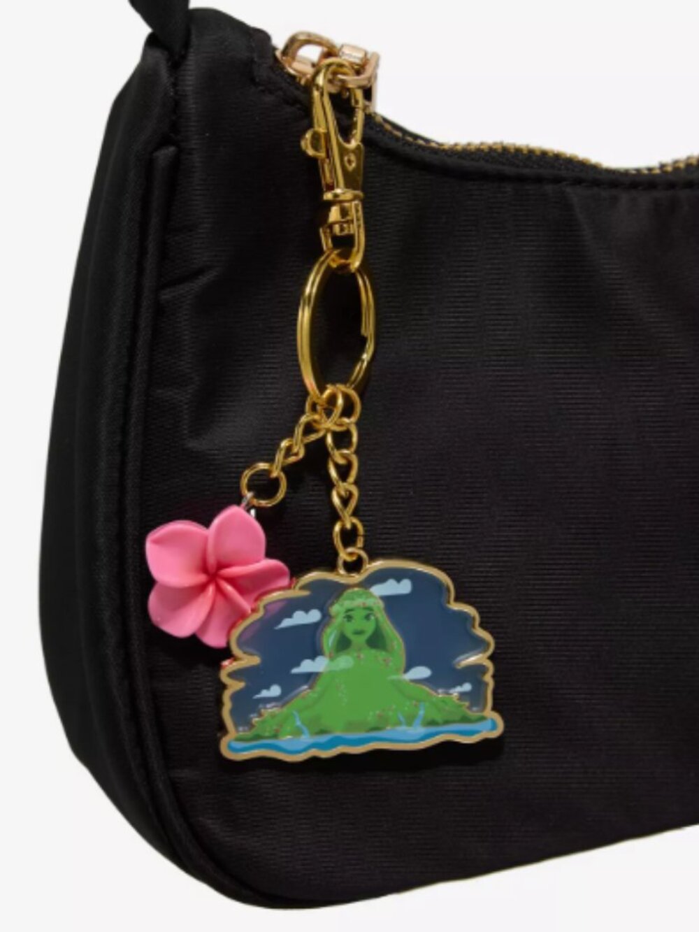 Disney Moana Te Fiti Keychain Bag Charm Flower Hawaii Summer Princess